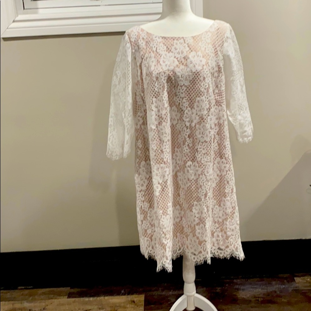 White lace dress